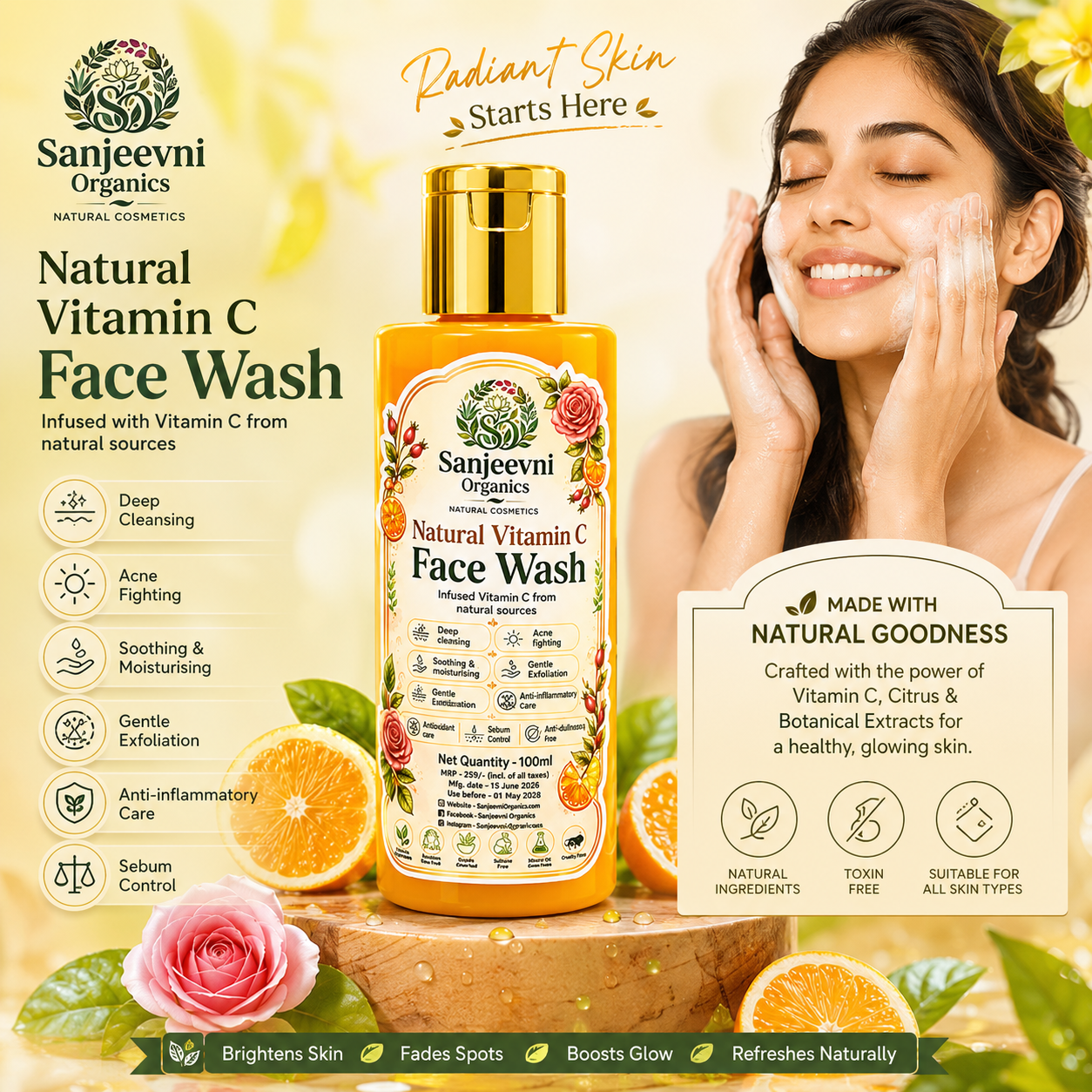 Natural Vitamin C Face Wash