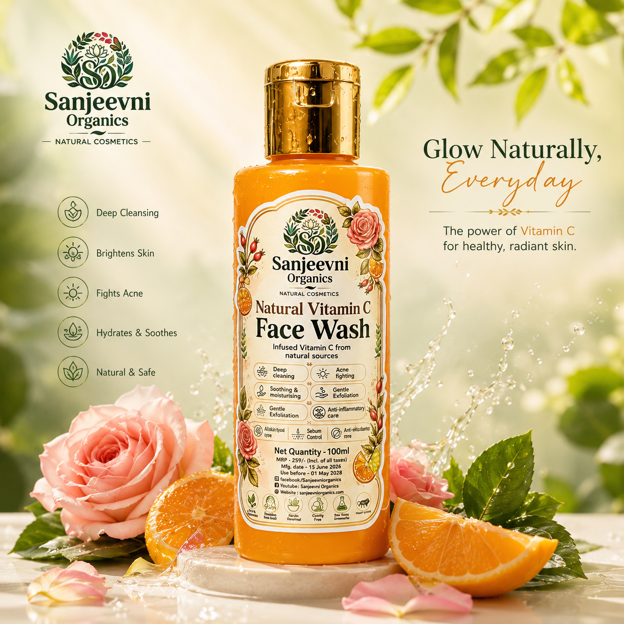 Natural Vitamin C Face Wash