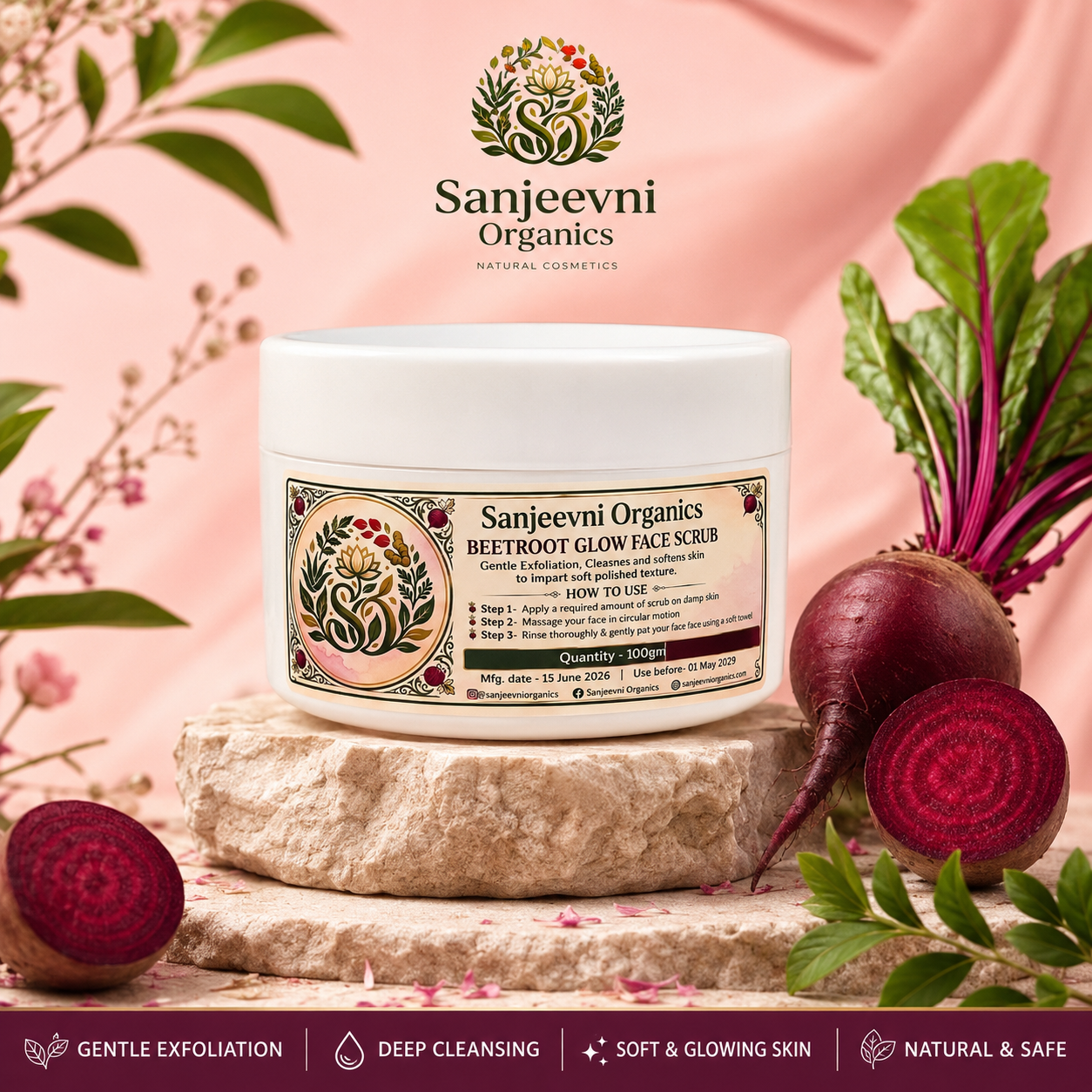 Beetroot Glow Face Scrub