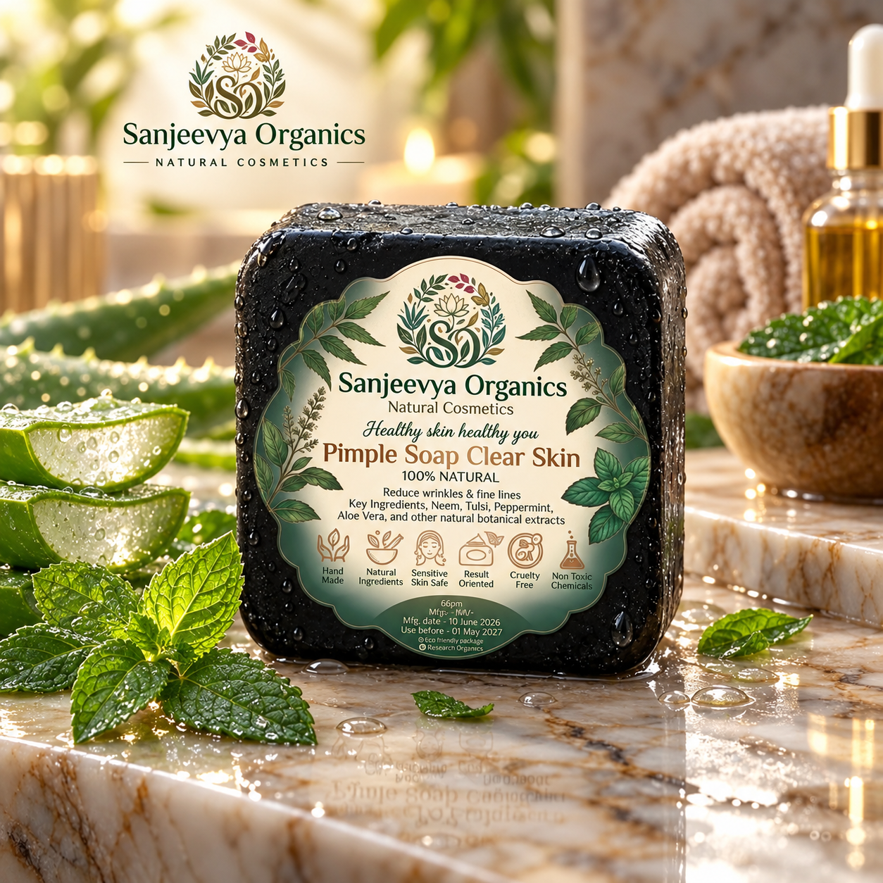 Pimple Care Soap for Clear & Fresh Skin | Sanjeevya Organics